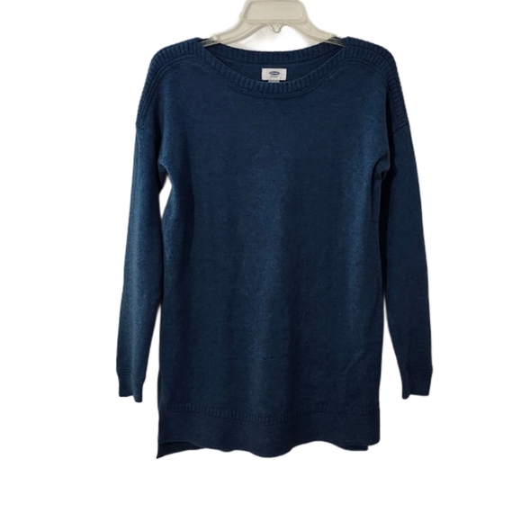 NWOT Old Navy Women's S Long sleeve Tunic Top Sweater Blue - Picture 8 of 16